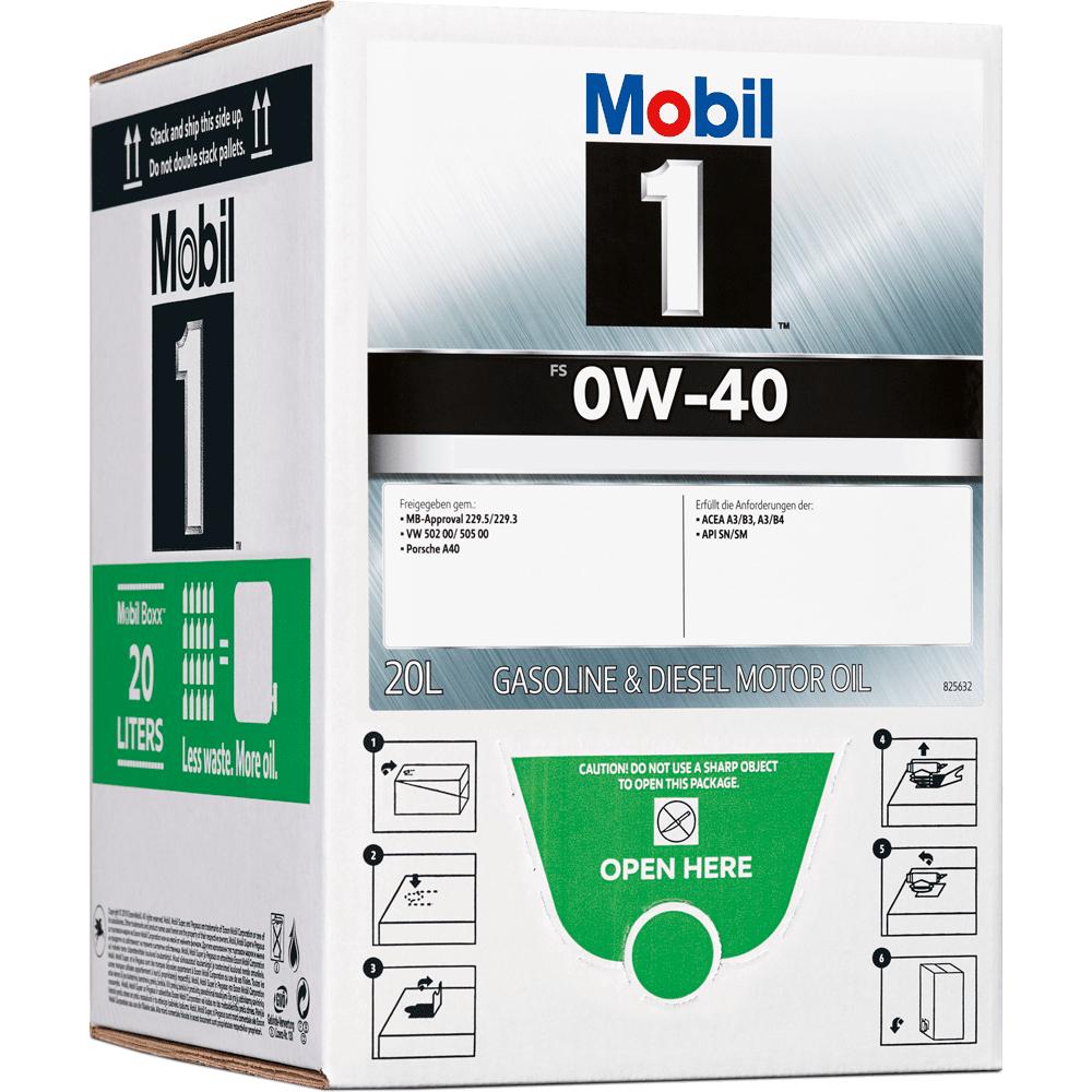 Ulei de Motor Sintetic Mobil 1 FS 0W40, 20 Litri, Ambalaj Cutie